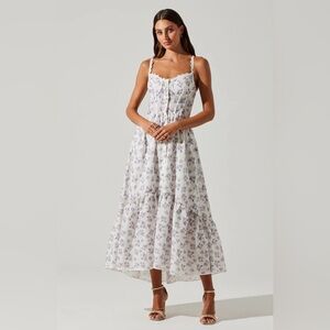 ASTR The Label Yamila Floral Midi Dress